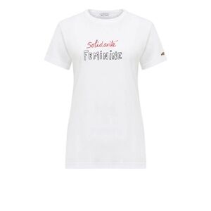 Bella Freud White Solidarite Feminine T-Shirt